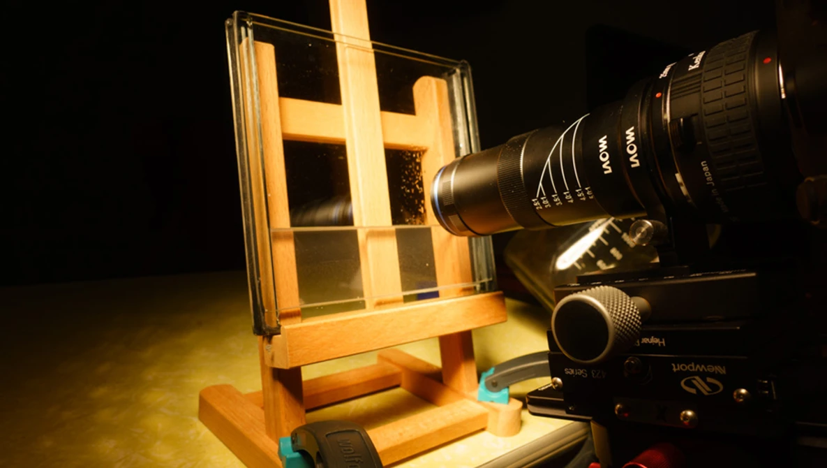 Watch Ultra macro video of the collodion wet plate process on YouTube.