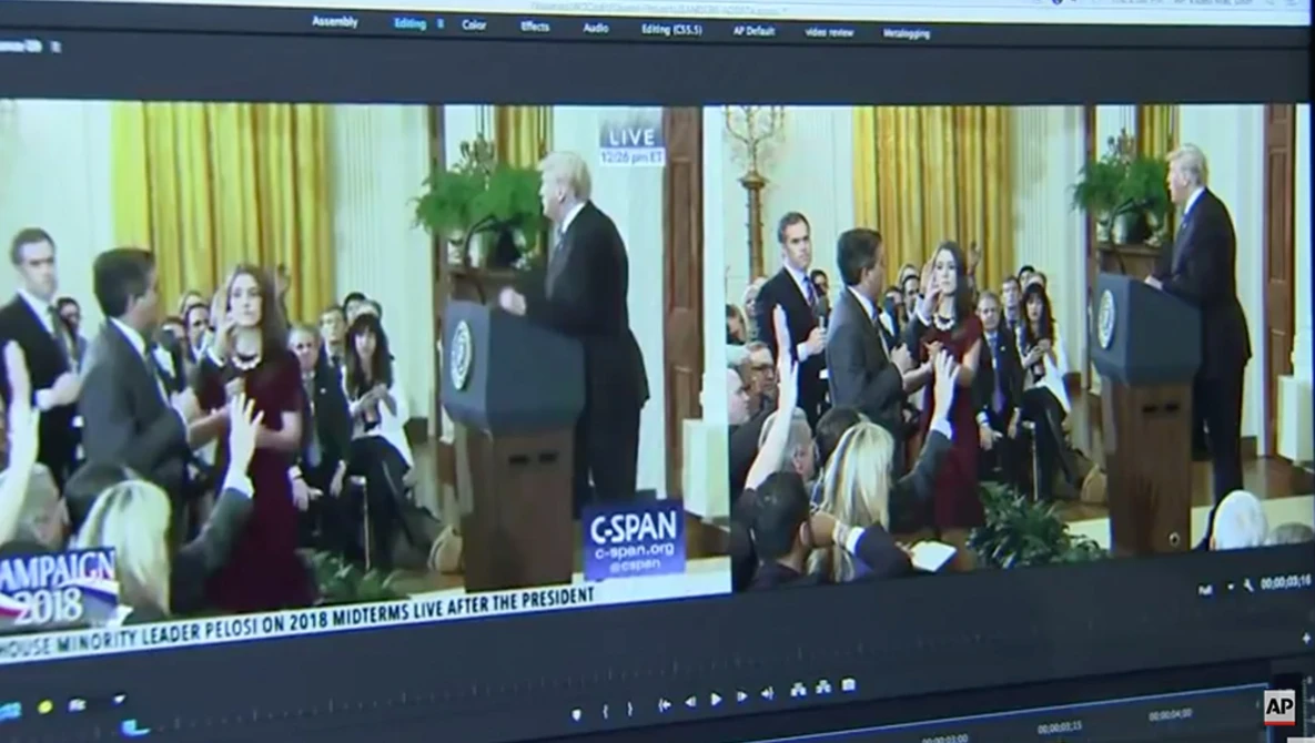 Watch Expert: Sarah Sanders tweeted altered Acosta video on YouTube.
