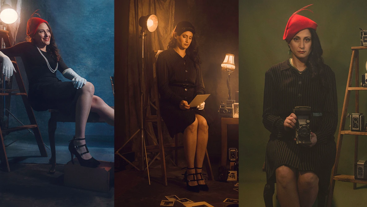 Watch Behind The Scenes Photoshoot: How I Converted My Living Room Into a Set From the 1920s on YouTube.