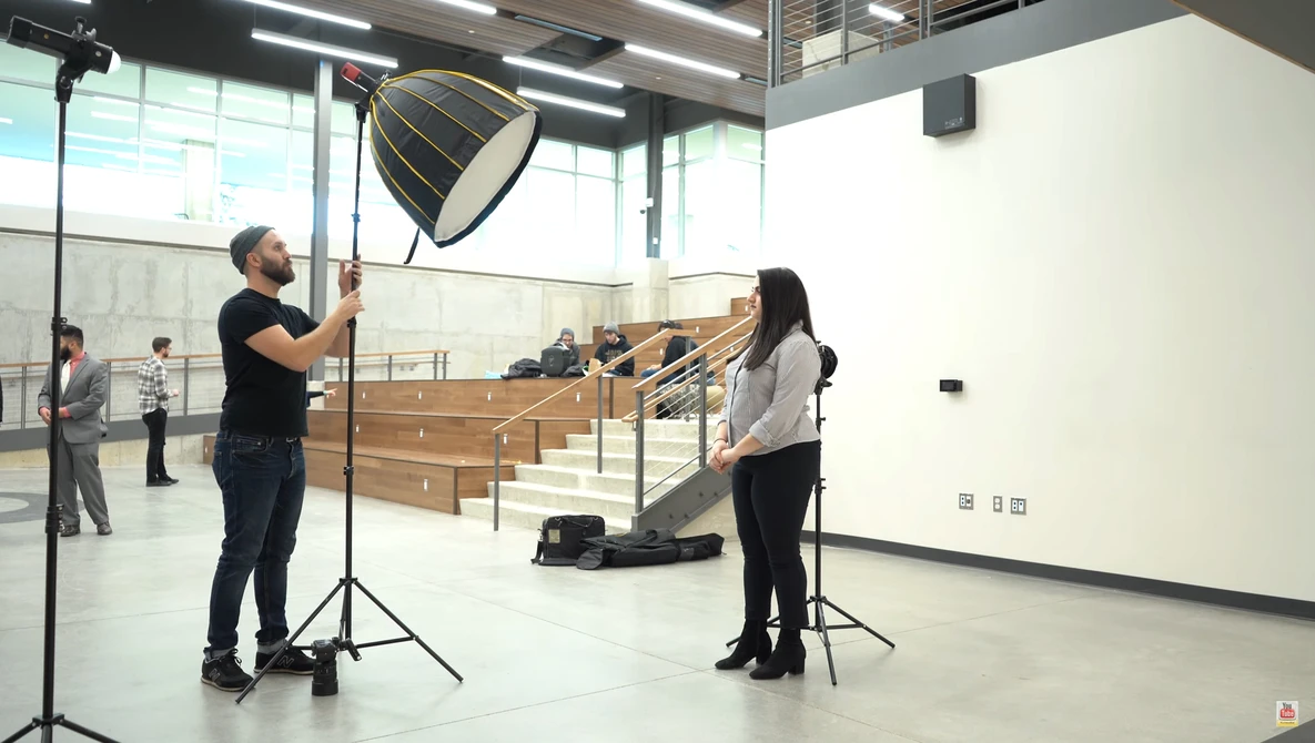 Watch Simple 3 Light Flash Photography Setup for Location Portraits and Headshots on YouTube.