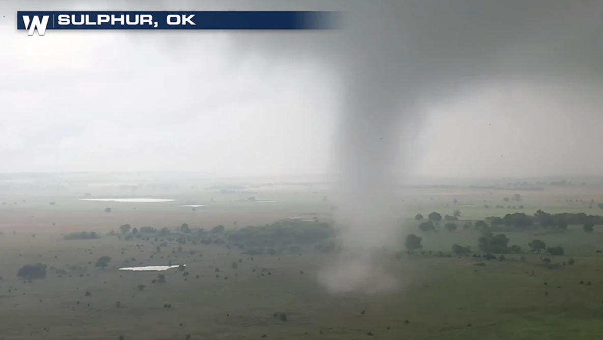 Watch Absolutely Insane Drone Footage of Oklahoma Tornado on YouTube.