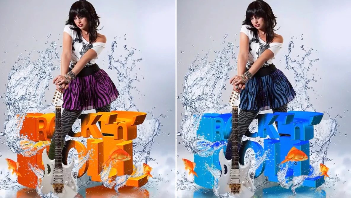 Watch Instantly Change color of ANYTHING in Photoshop without selections! on YouTube.