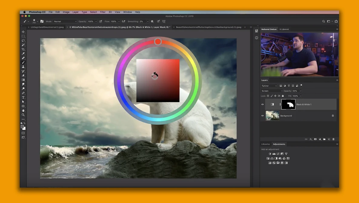 Watch HIDDEN PHOTOSHOP TRICKS (Ten of them!) on YouTube.
