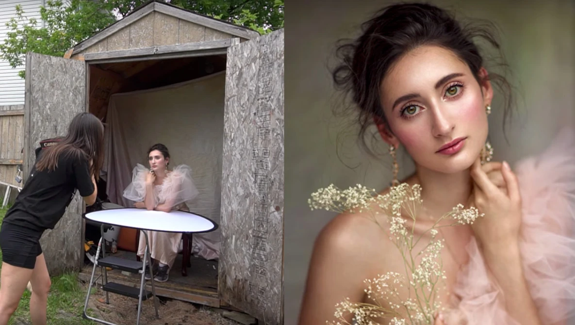 Watch I Photographed Portraits in my Backyard Shed using just Natural Light on YouTube.