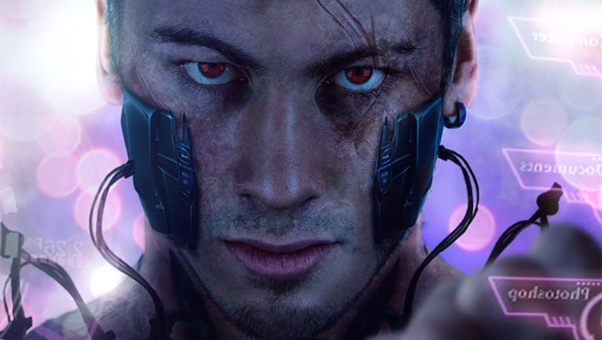 Watch Photoshop Edit walkthrough 9 - Cyberpunk Portrait on YouTube.