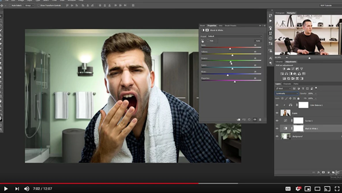 Watch How to Match Colors in Photoshop - Match Foreground and Background colors on YouTube.