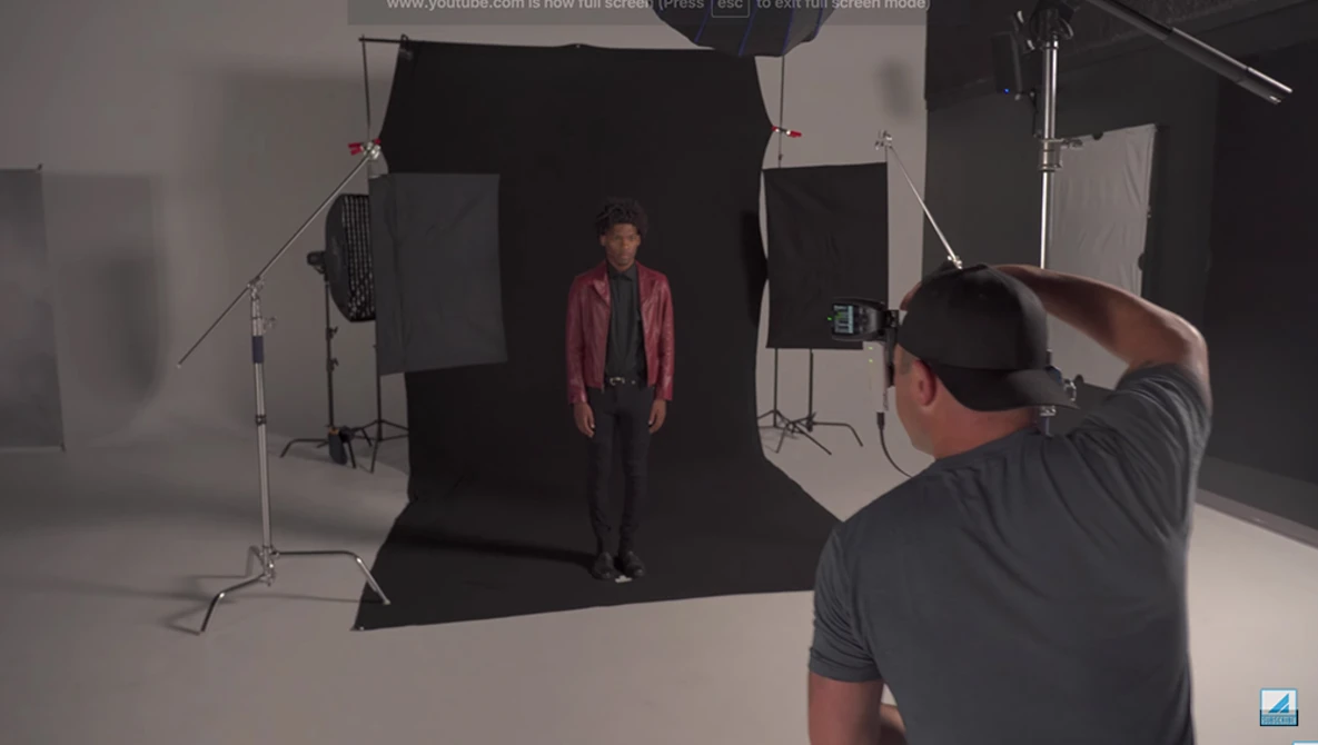 Watch 3 Point Studio Lighting for Bold Commercial Portrait Photography with the FJ400 Strobe on YouTube.