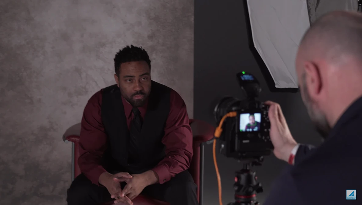 Watch Rembrandt Lighting For Male Portraits on YouTube.