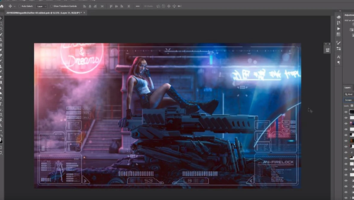 Watch Photoshop Edit Walkthrough 11 - Cyberpunk Photoshop on YouTube.