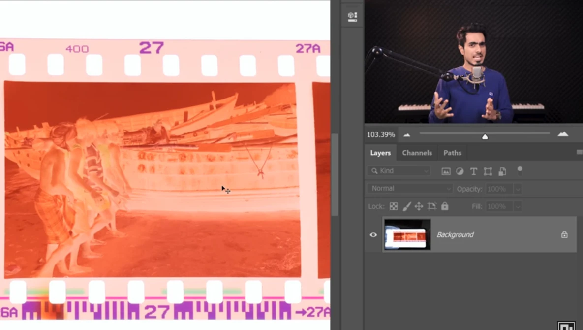 Watch Develop a Negative Film at Home with Photoshop! on YouTube.
