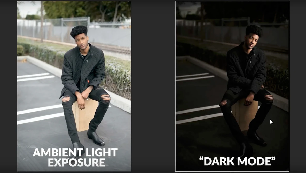 Watch Editing in Lightroom Using the "Dark Mode" Technique on YouTube.