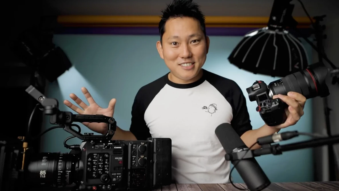 Watch Canon C500 mkii ($15,999) vs Canon EOS R ($1,799) on YouTube.