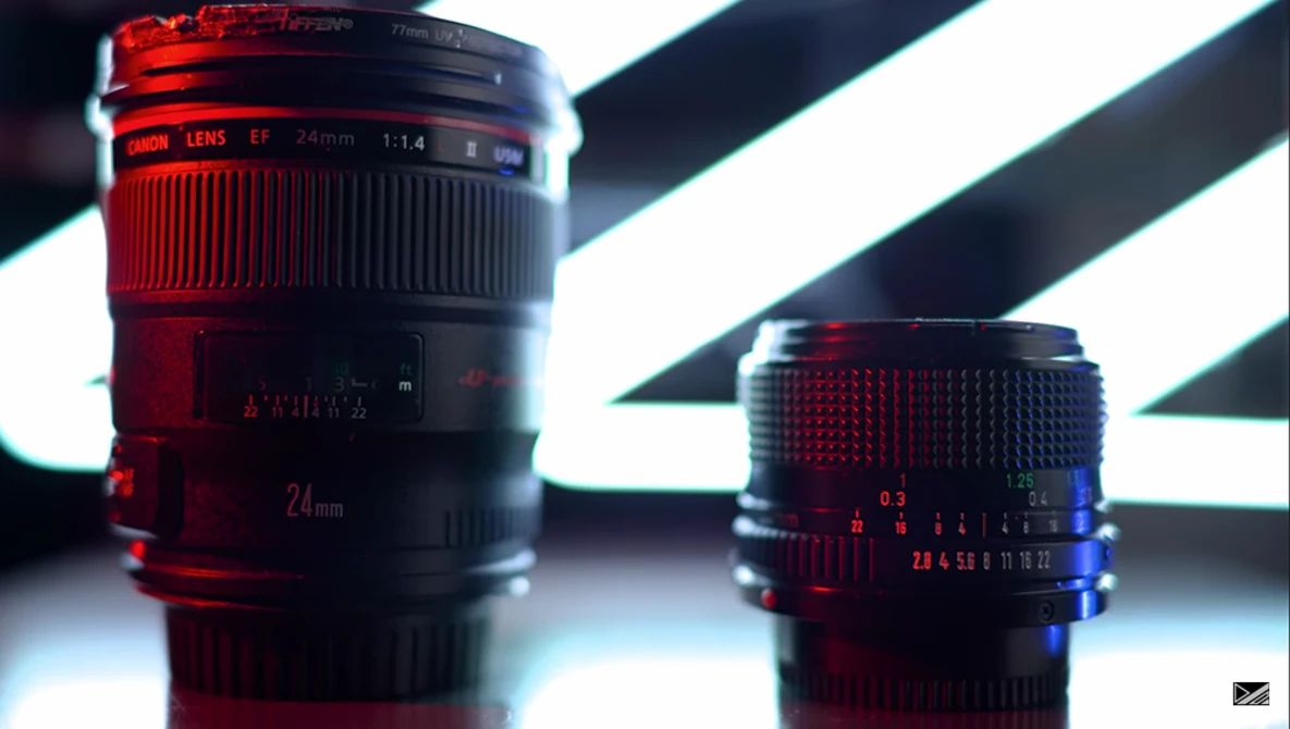 Watch $100 Vintage Canon FD Lens VS $1500 Modern Canon EF Lens on YouTube.