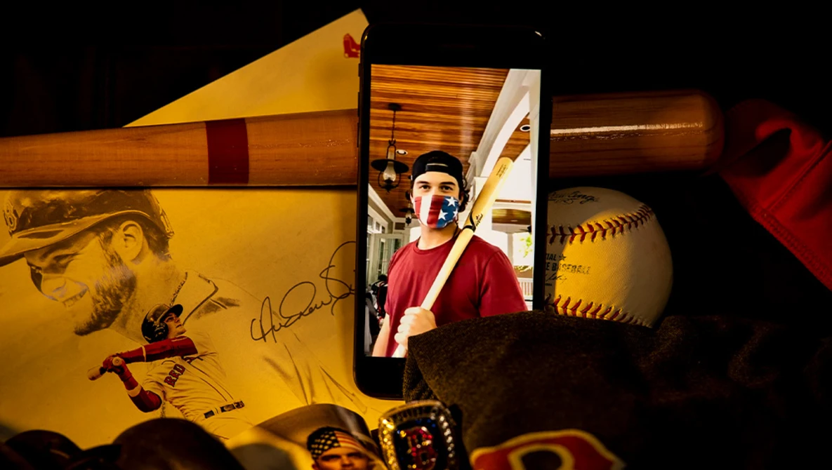 Watch Boston Red Sox VIRTUAL PHOTOSHOOT over FACETIME during QUARANTINE. on YouTube.