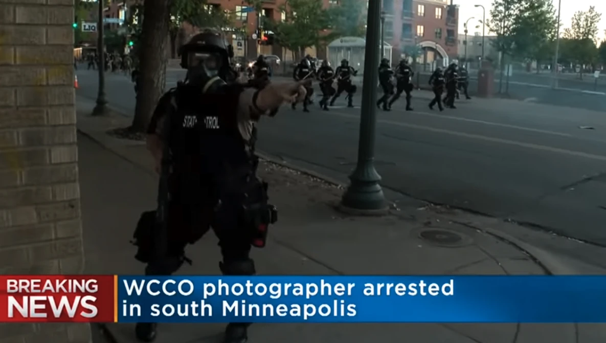 Watch WCCO Veteran Photographer Struck By Rubber Bullet, Arrested By State Patrol on YouTube.