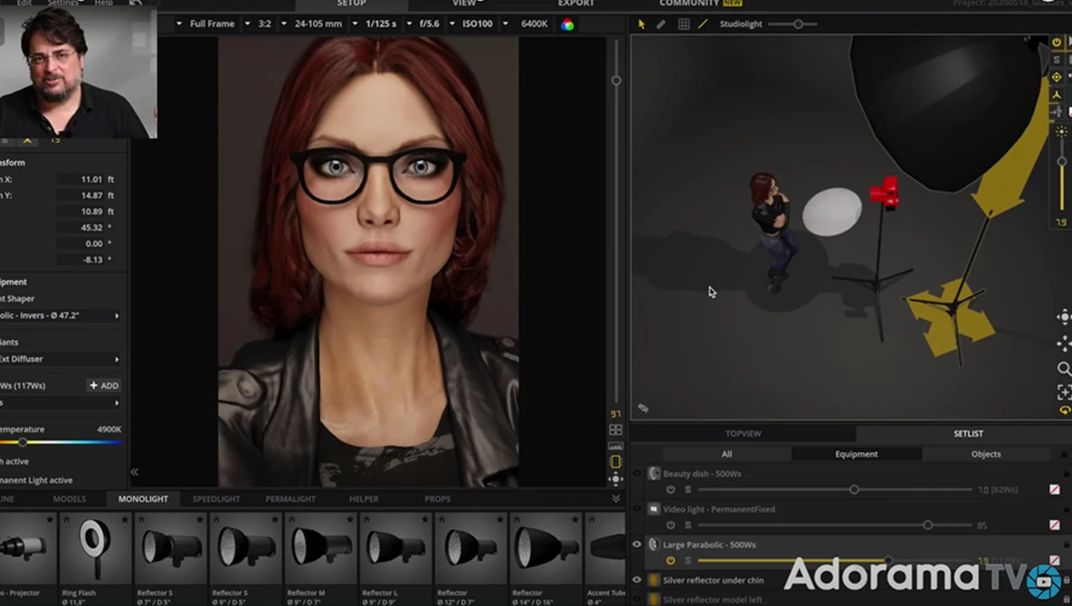Watch Eliminating Reflections in Glasses: Ask David Bergman on YouTube.