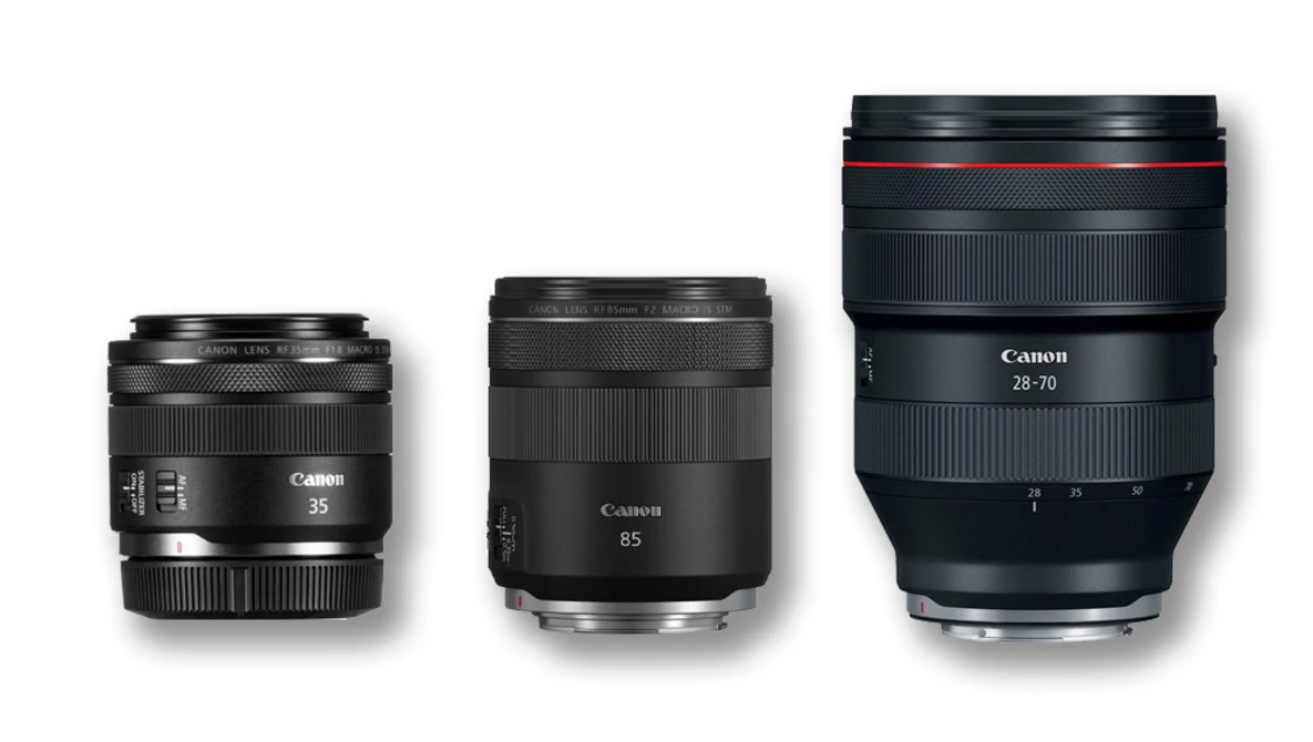 Watch Your first 3 RF LENSES | CANON EOS R on YouTube.