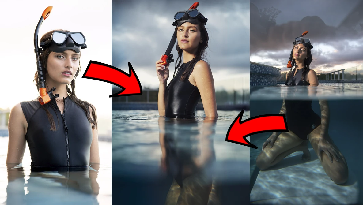 Watch This Photography Hack Lets You Shoot Underwater on YouTube.