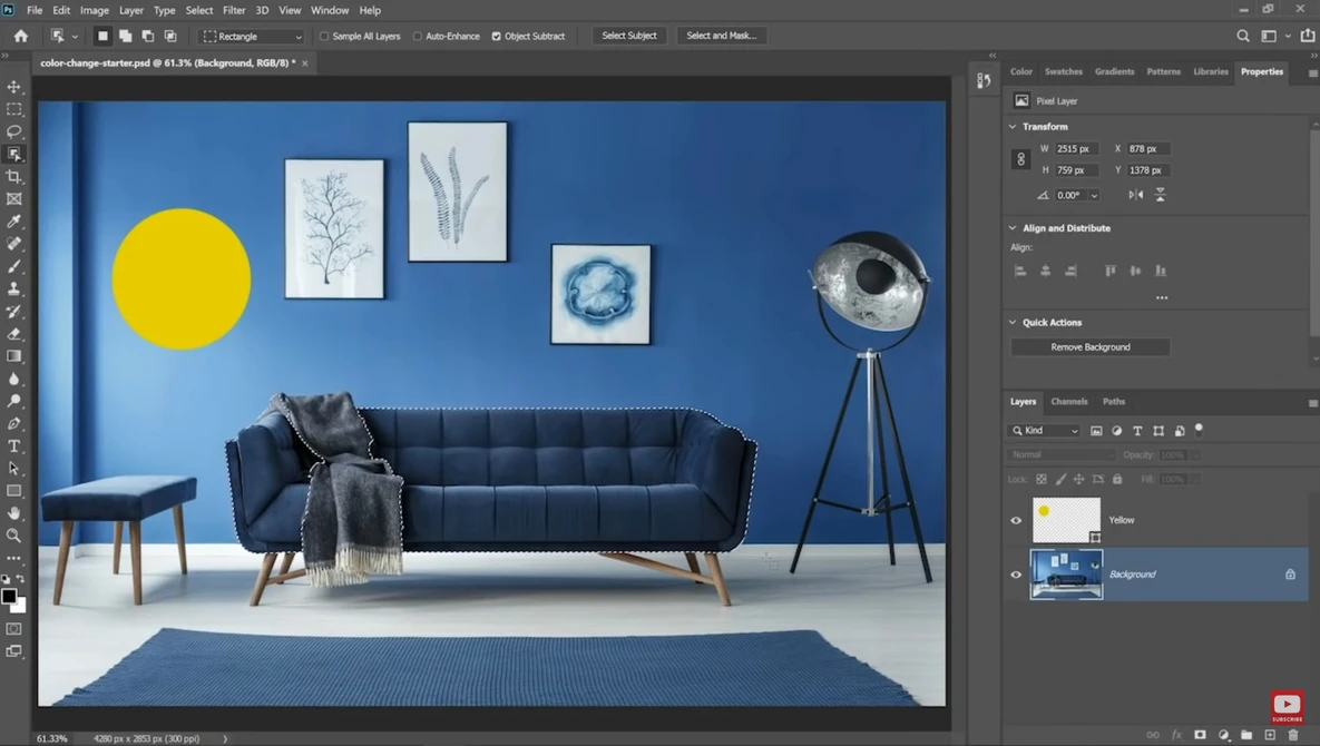 Watch How to Change the Color of an Object in Photoshop | Adobe Photoshop Tutorial on YouTube.