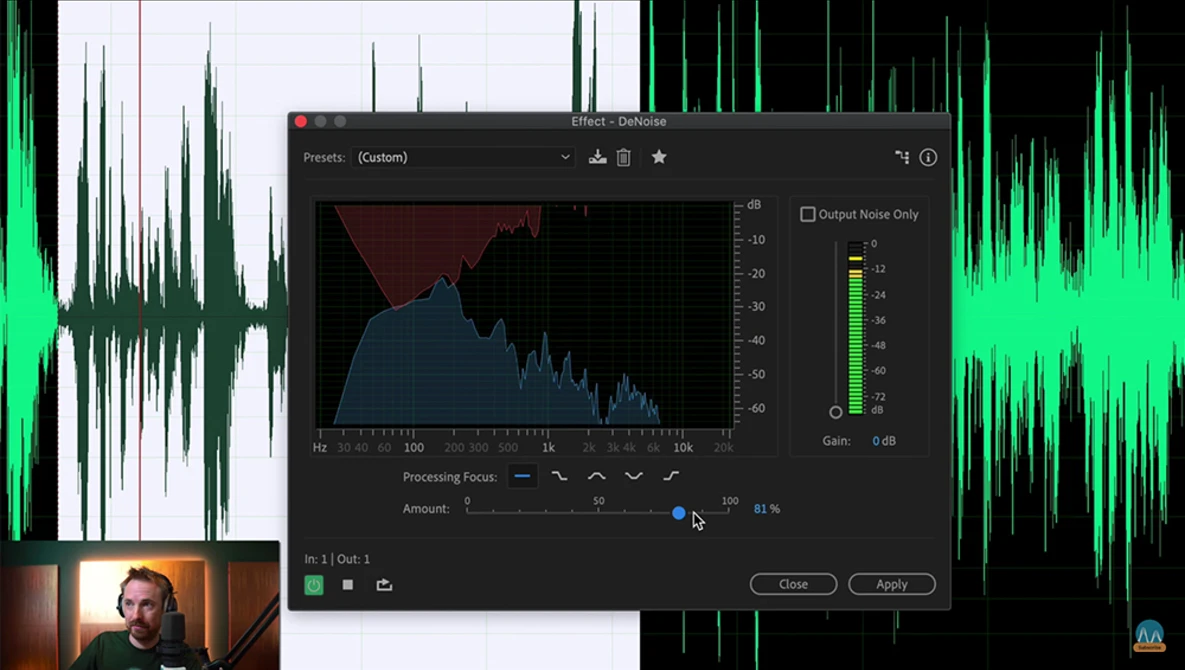 Watch How to Remove Noise - Wind Noise, Mouth Clicks, Background Noise & Static - Adobe Audition Tutorial on YouTube.