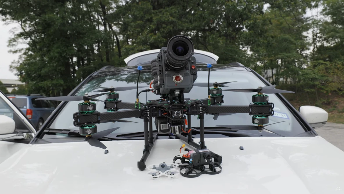 Watch Putting Our RED Cinema Camera on a 100mph FPV Racing Drone on YouTube.