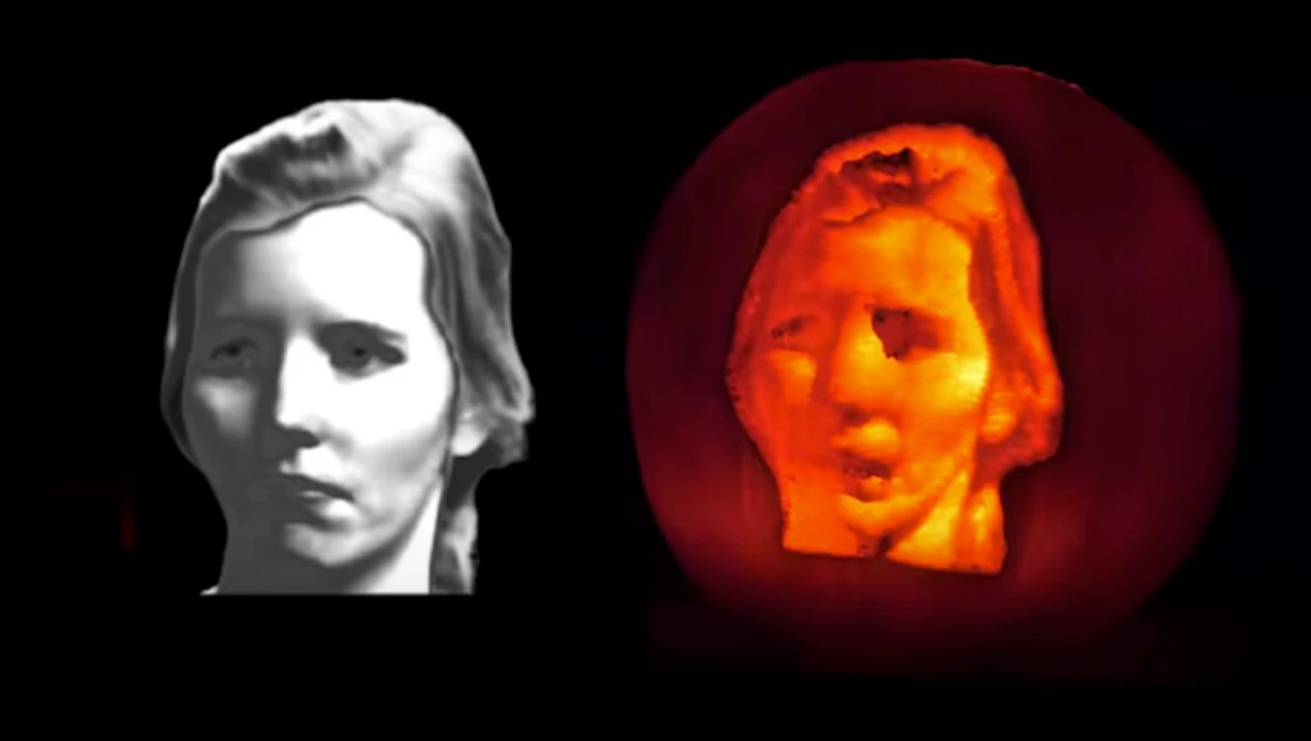 Watch Making a robot to carve photos into pumpkins on YouTube.