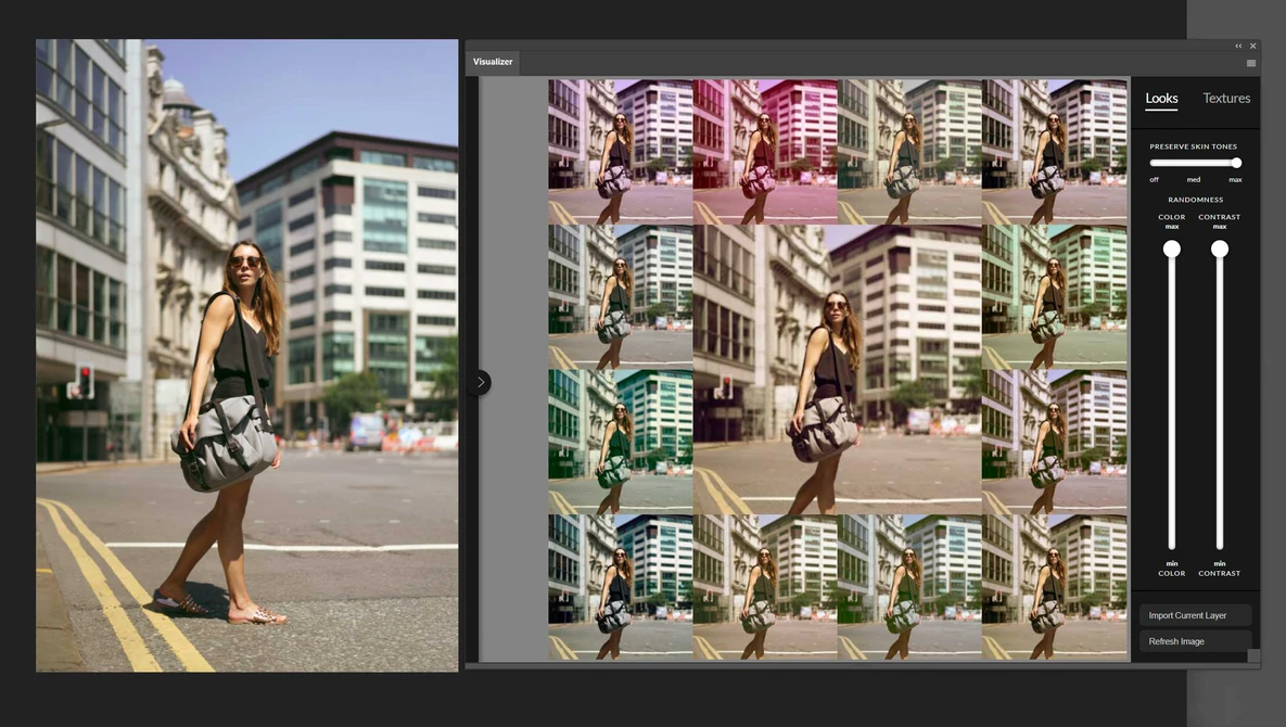 Watch See Many Color-Grade Options at Once in the Infinite Looks Photoshop Plugin on YouTube.