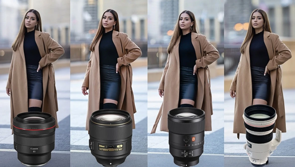 Watch The ULTIMATE PORTRAIT LENS comparison- 85mm 1.2, 105mm 1.4, 135mm 1.8 and 200mm F2 on YouTube.