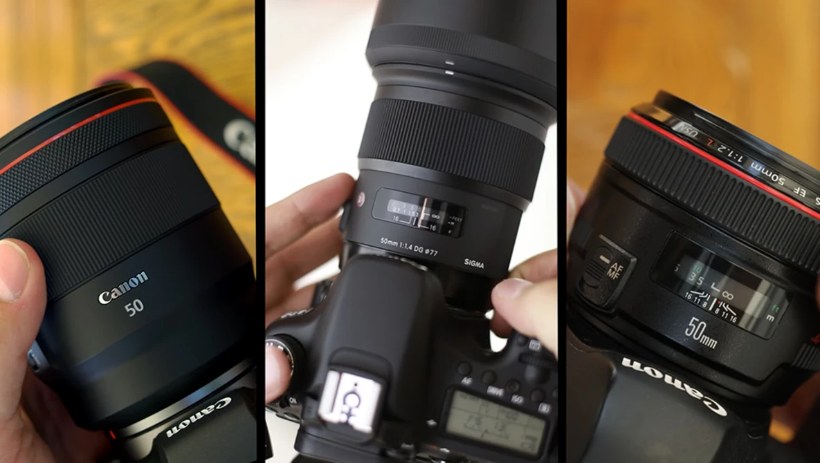 Watch Canon RF vs EF (vs Sigma) Challenge! RF 50mm f/1.2 vs EF 50mm f/1.2 vs Sigma 50mm f/1.4 ART on YouTube.