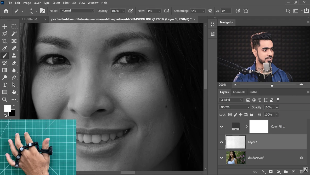 Watch Control Photoshop with your Hand? on YouTube.