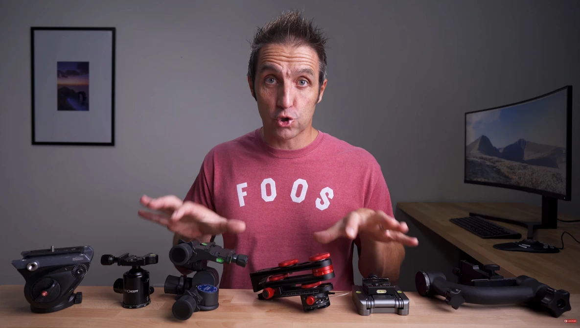 Watch Every Type of Tripod Head Explained (almost) on YouTube.