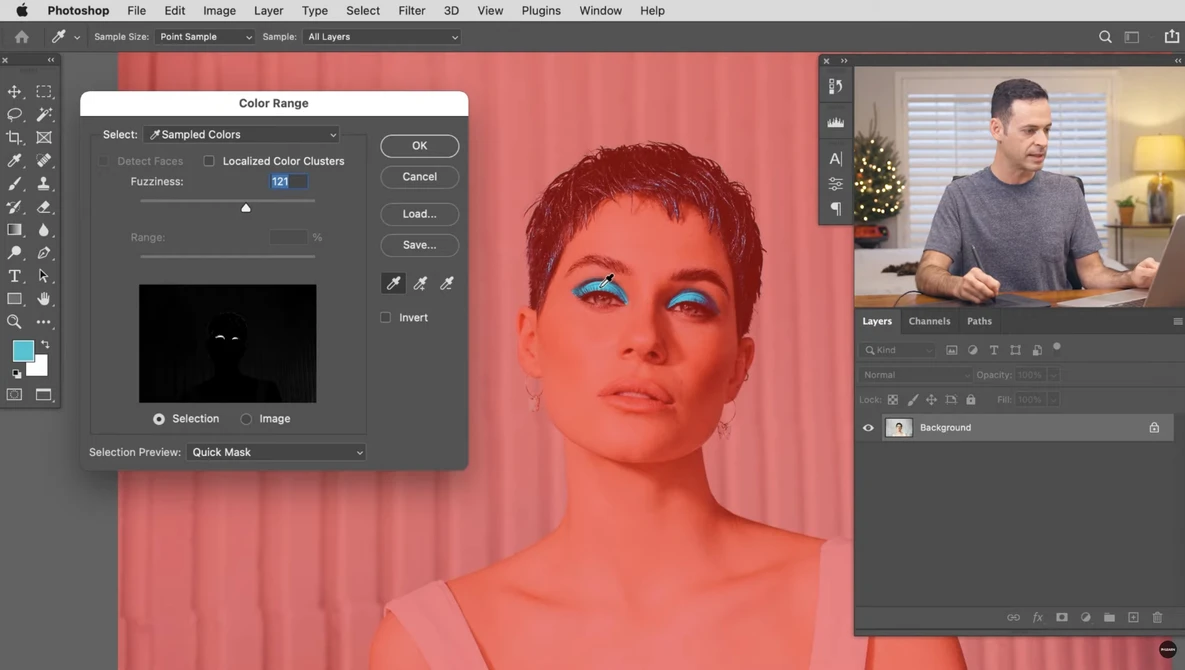 Watch Photoshop's 5 Most Powerful Selection Tools on YouTube.