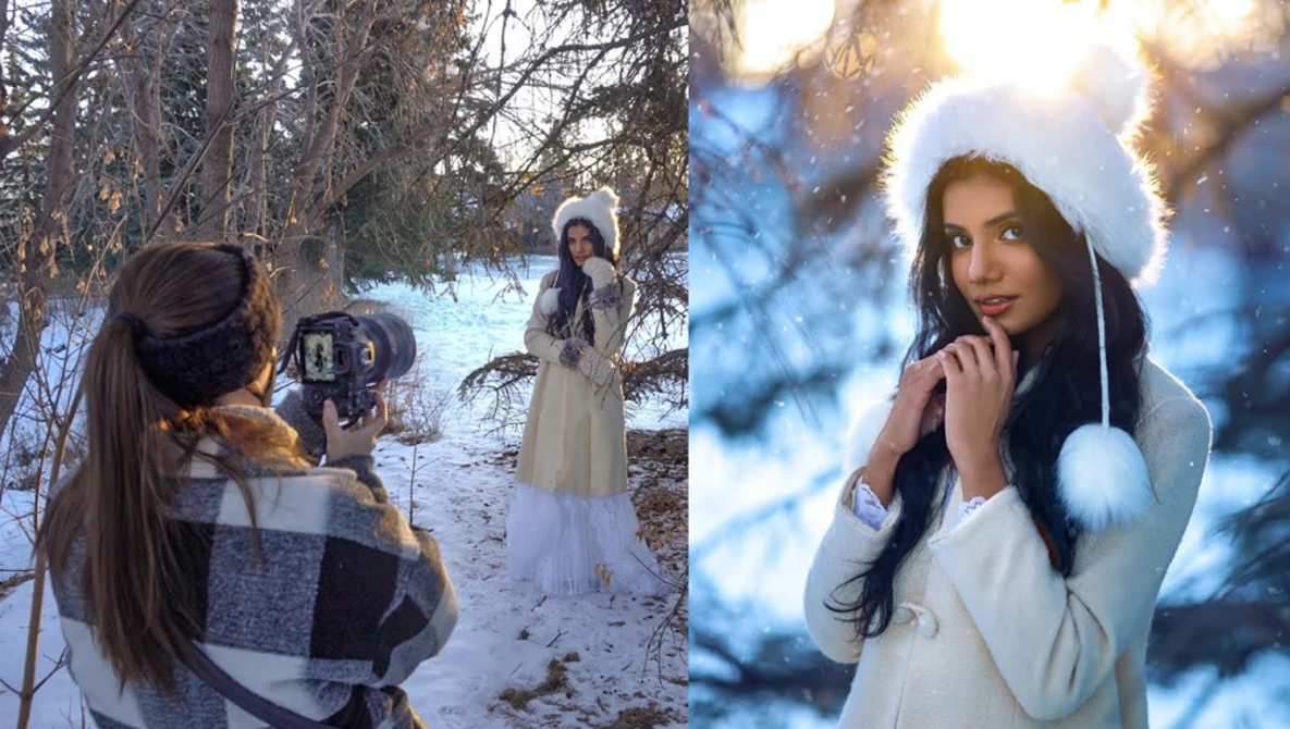 Watch Natural Light Backlit Portraits using Canon RF 85mm 1.2 Winter Behind The Scenes on YouTube.
