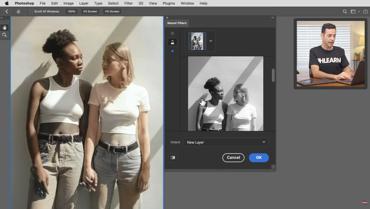 Watch Testing the New COLORIZE Neural Filter in Photoshop | PHLEARN on YouTube.