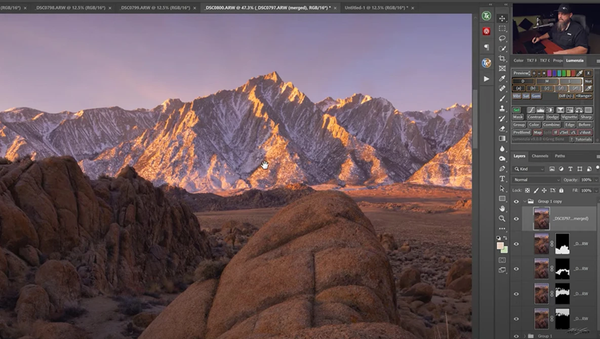Watch How to Focus Stack in Photoshop // Tutorial on YouTube.