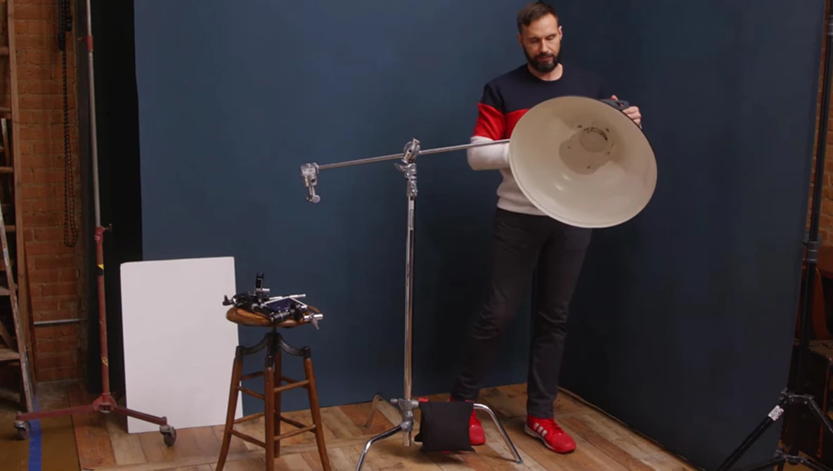 Watch How to use a C-Stand and other essential studio hardware on YouTube.