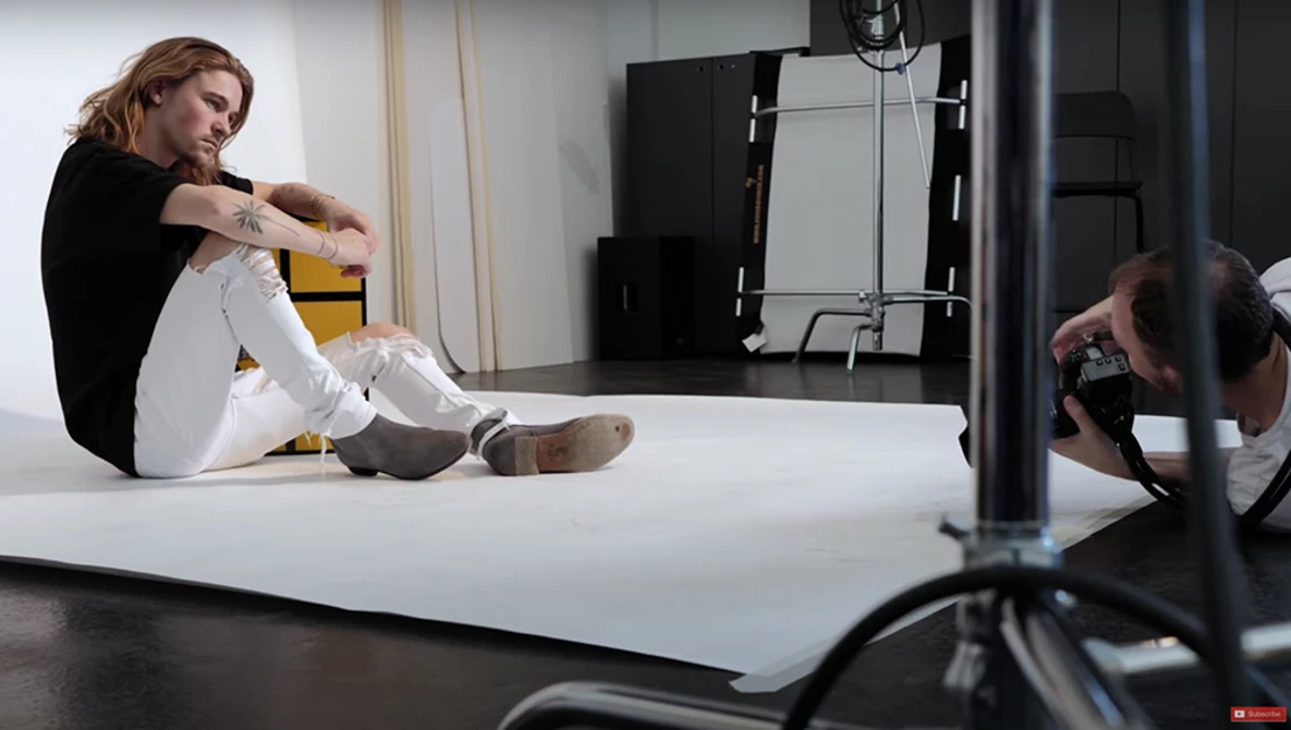 Watch 7 methods for posing male models on YouTube.