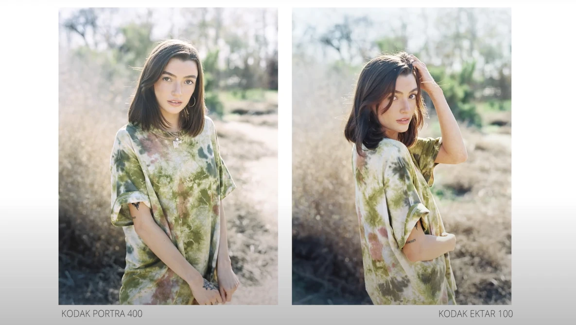 Watch Kodak Portra 400 vs Kodak Ektar 100 on YouTube.