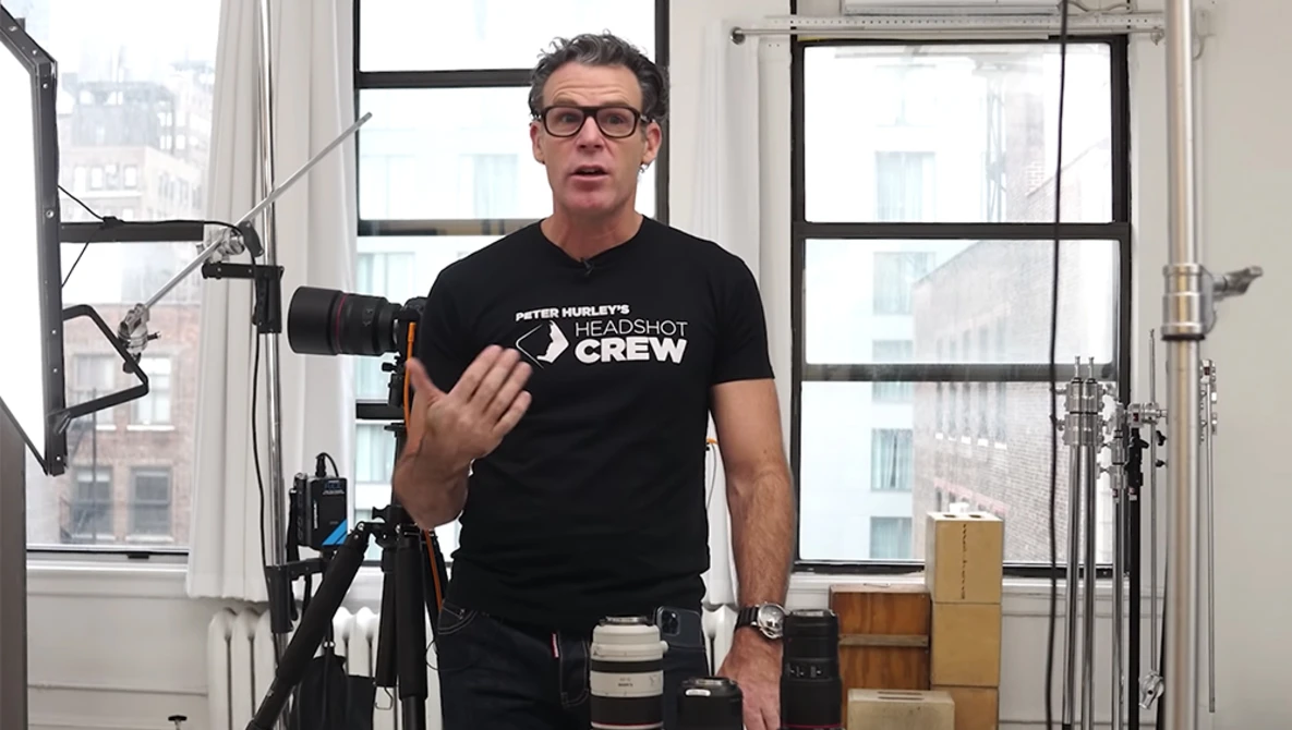 Watch Camera Gear & Settings for Headshot Photography | Back to Basics with Peter Hurley on YouTube.