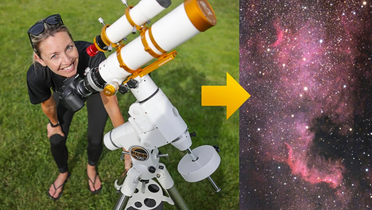 Watch Deep-Sky Astrophotography with a DSLR & Telescope (STEP-BY-STEP) on YouTube.