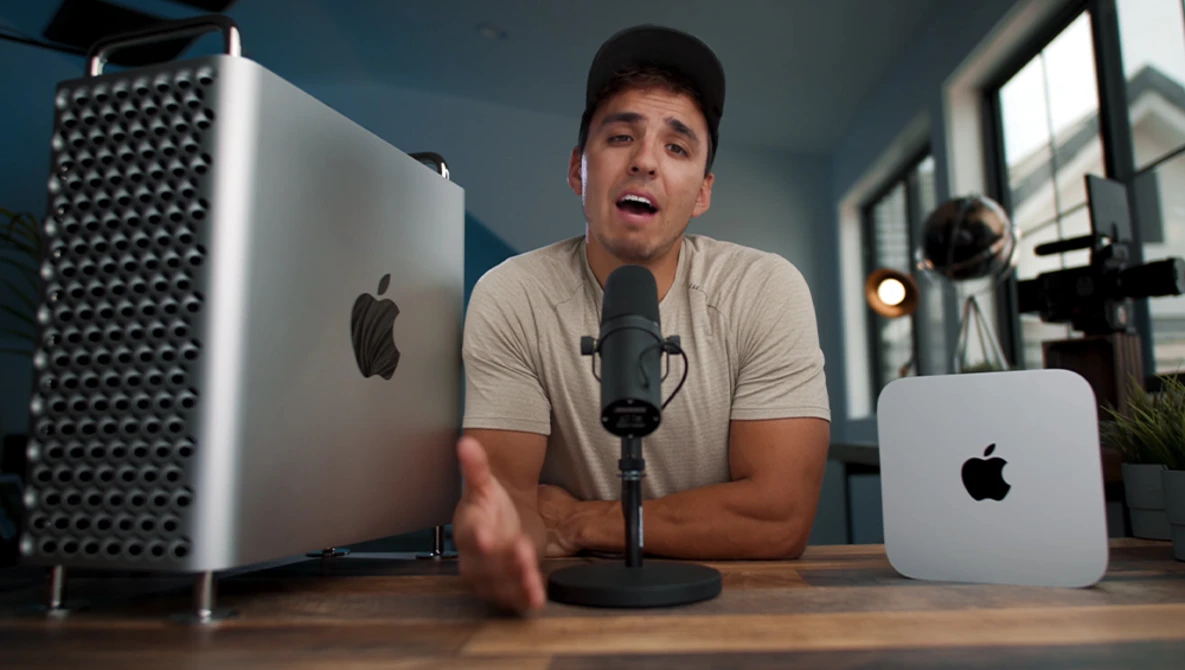 Watch $14,000 Mac Pro vs  $900 M1 Mac Mini - Video Editing Speed Comparison on YouTube.