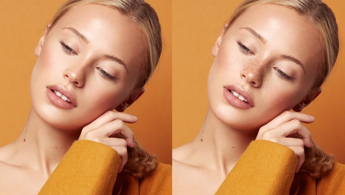 Watch Add NATURAL FRECKLES in Photoshop with these FREE Photoshop BRUSHES on YouTube.