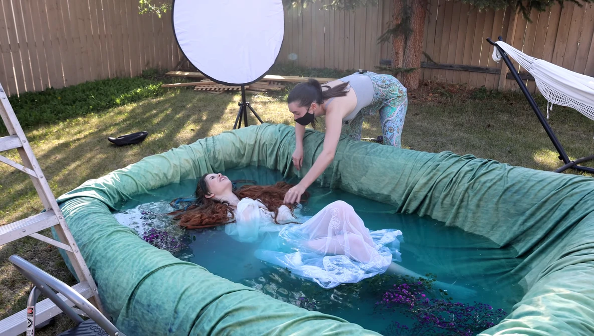 Watch Inflatable Pool Photoshoot in my Backyard, Behind The Scenes on YouTube.