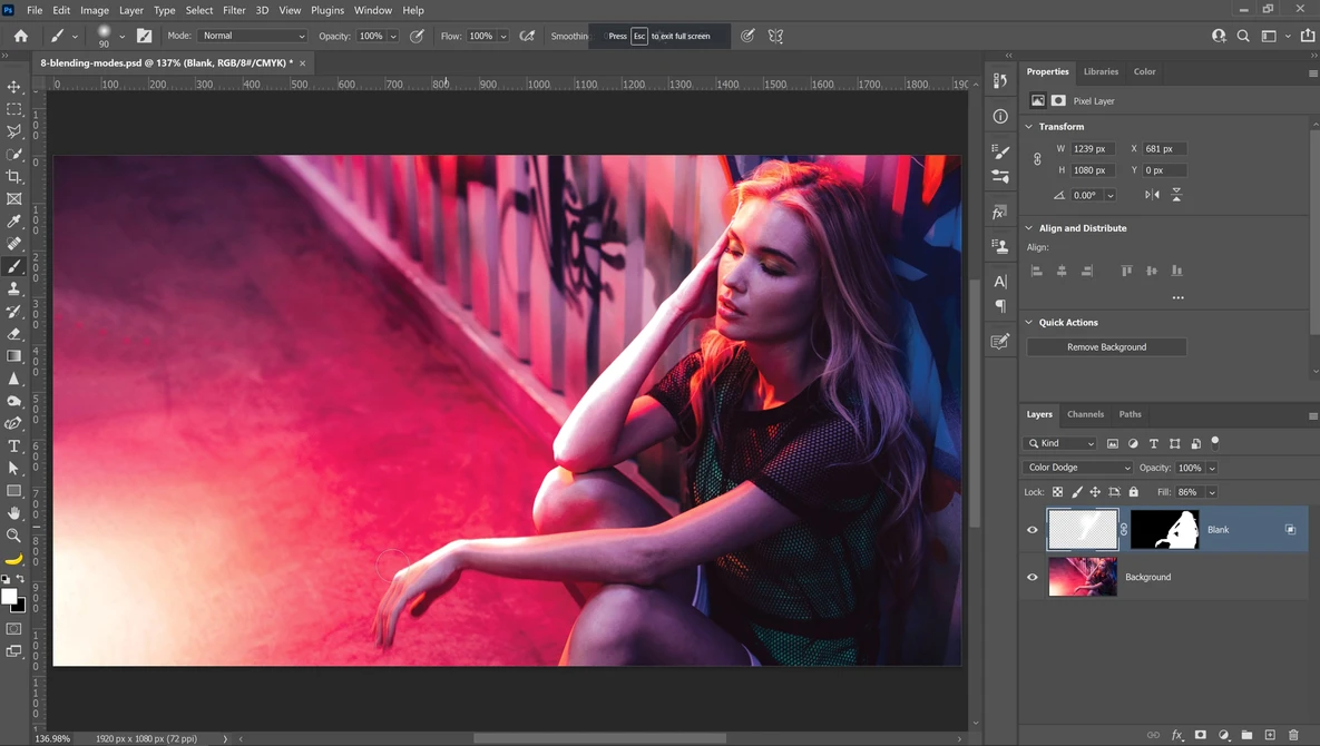 Watch Unlock This Hidden BLEND MODE Feature in Photoshop on YouTube.