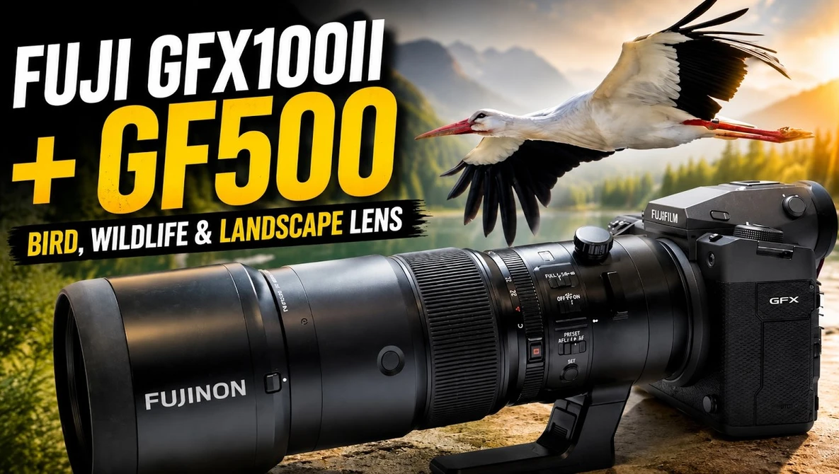 Watch Fuji GFX100 II + Fuji GF 500mm - Bird, Wildlife & Landscape Lens on YouTube.