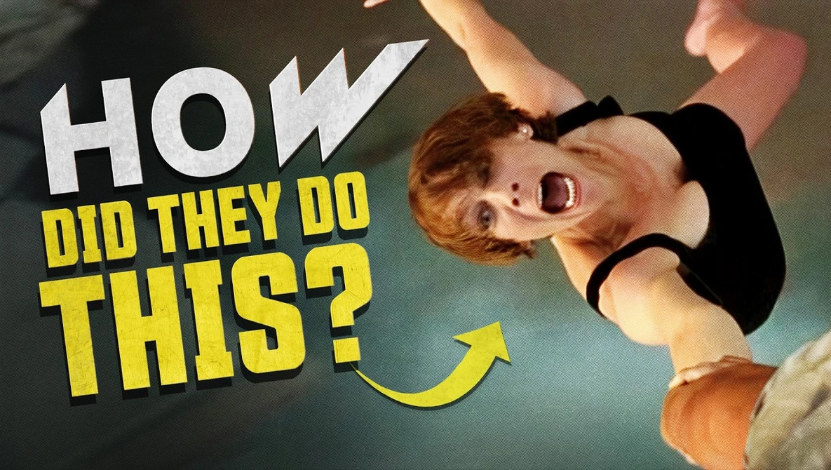 Graphic with person in mid-air performing stunt with text overlay 'HOW DID THEY DO THIS?'