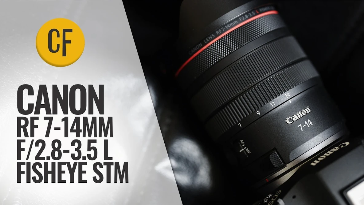 Watch Canon RF 7-14mm f/2.8-3.5 L Fisheye STM lens review on YouTube.