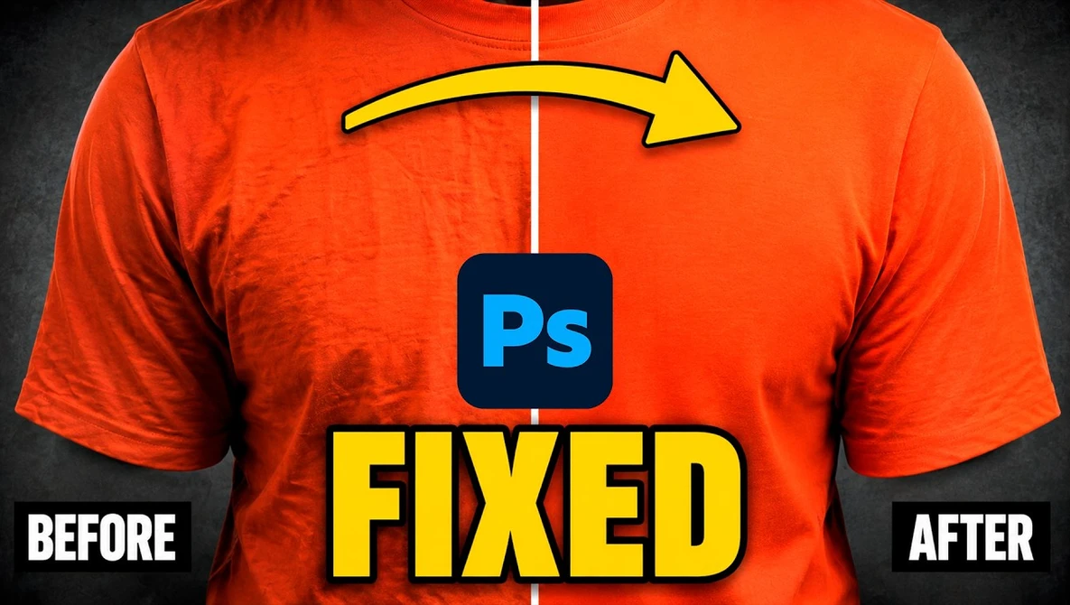 Watch Iron Clothes in Photoshop in 30 Seconds on YouTube.