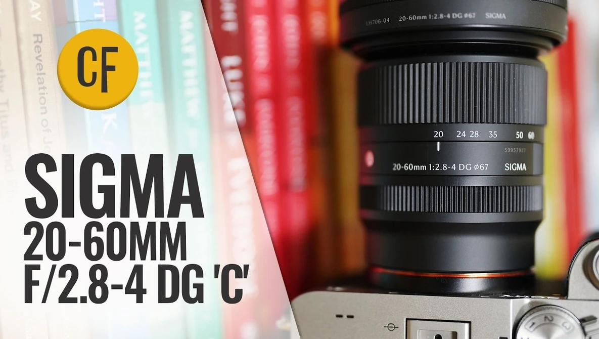 Watch Sigma 20-60mm f/2.8-4 DG 'C' camera lens review on YouTube.