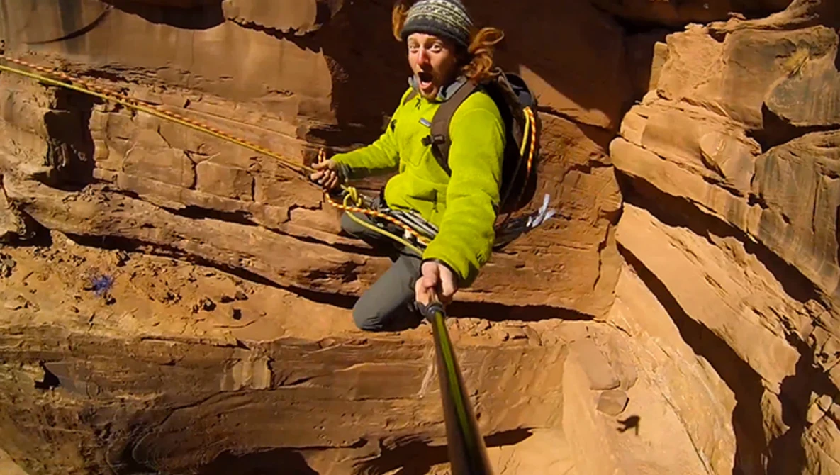 Watch Behind The Scenes - Insane Canyon Rope Swing on YouTube.